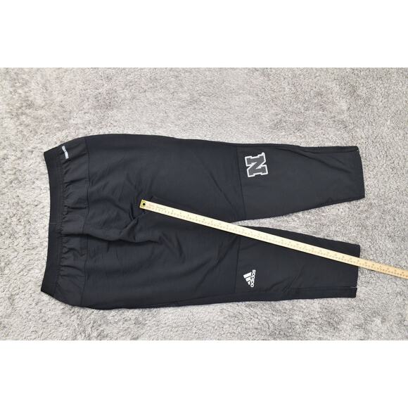 Adidas Men's Black Polyester Skinny Sweatpants 2XL Pull On Solid Gym Lounge - Picture 5 of 12